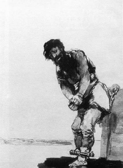 Francisco de goya y Lucientes Chained Prisoner Germany oil painting art